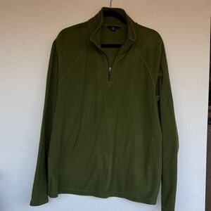 Land’s End Fleece Olive Green Men's